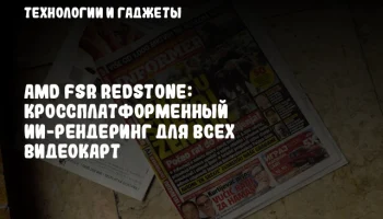 AMD FSR Redstone: Кроссплатформенный ИИ-рендеринг для всех видеокарт