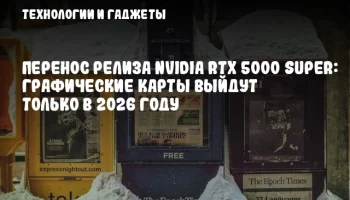 Перенос релиза NVIDIA RTX 5000 SUPER: графические карты выйдут только в 2026 году