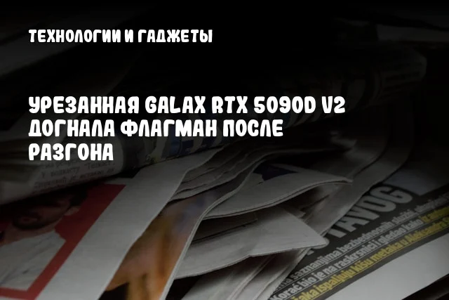 Урезанная GALAX RTX 5090D V2 догнала флагман после разгона Урезанная GALAX RTX 5090D V2 догнала флагман после разгона