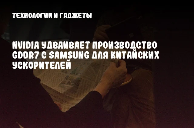 NVIDIA удваивает производство GDDR7 с Samsung для китайских ускорителей