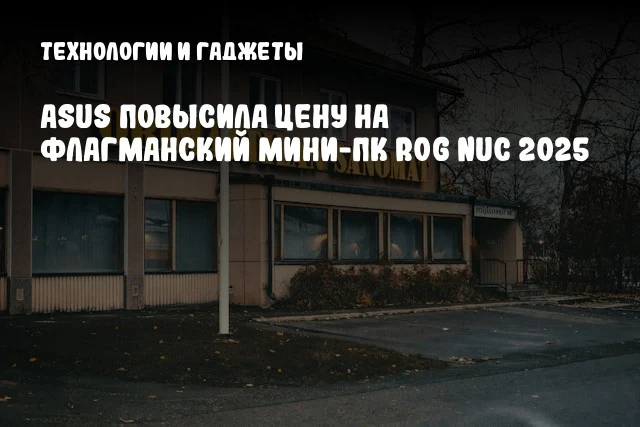 ASUS повысила цену на флагманский мини-ПК ROG NUC 2025 ASUS повысила цену на флагманский мини-ПК ROG NUC 2025