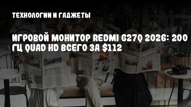 Игровой монитор Redmi G27Q 2026: 200 Гц Quad HD всего за $112