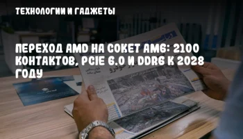 Переход AMD на сокет AM6: 2100 контактов, PCIe 6.0 и DDR6 к 2028 году