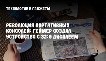 Революция портативных консолей: геймер создал устройство с 32:9 дисплеем