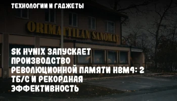 SK hynix запускает производство революционной памяти HBM4: 2 ТБ/с и рекордная эффективность