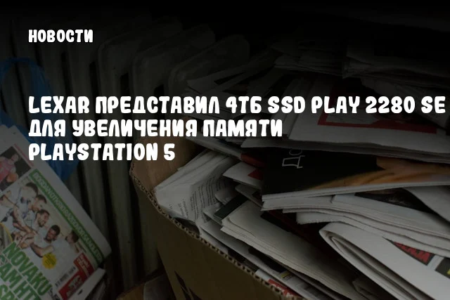 Lexar представил 4ТБ SSD PLAY 2280 SE для увеличения памяти PlayStation 5 Lexar представил 4ТБ SSD PLAY 2280 SE для увеличения памяти PlayStation 5
