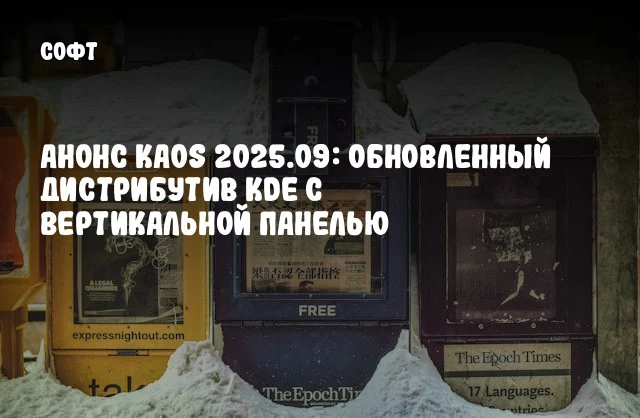 Анонс KaOS 2025.09: Обновленный дистрибутив KDE с вертикальной панелью Анонс KaOS 2025.09: Обновленный дистрибутив KDE с вертикальной панелью