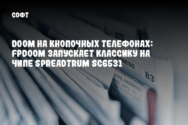 Doom на кнопочных телефонах: FPDoom запускает классику на чипе Spreadtrum SC6531 Doom на кнопочных телефонах: FPDoom запускает классику на чипе Spreadtrum SC6531