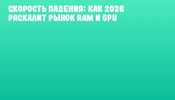 Скорость падения: как 2026 раскалит рынок RAM и GPU
