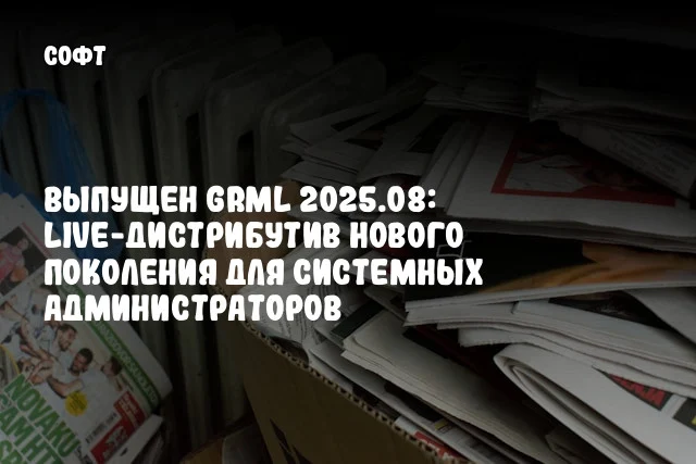 Выпущен GRML 2025.08: Live-дистрибутив нового поколения для системных администраторов Выпущен GRML 2025.08: Live-дистрибутив нового поколения для системных администраторов