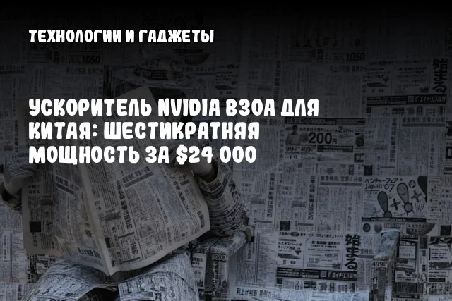 Ускоритель NVIDIA B30A для Китая: шестикратняя мощность за $24 000 Ускоритель NVIDIA B30A для Китая: шестикратняя мощность за $24 000