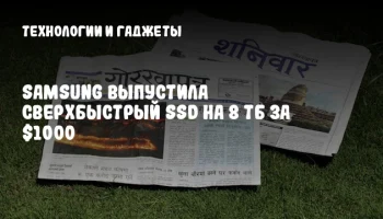 Samsung выпустила сверхбыстрый SSD на 8 ТБ за $1000