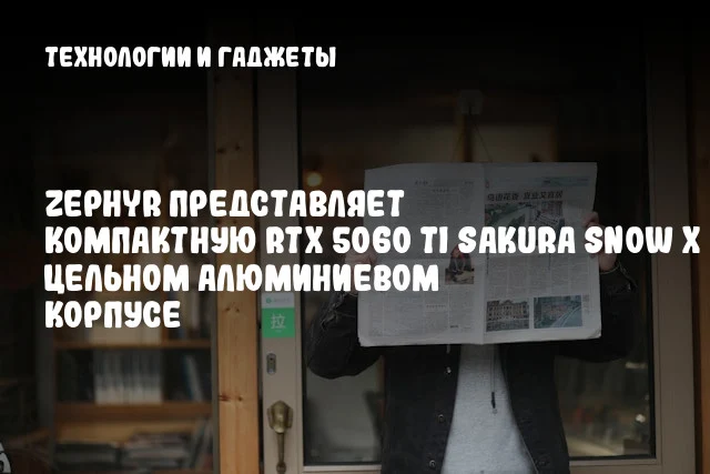Zephyr представляет компактную RTX 5060 Ti Sakura Snow X в цельном алюминиевом корпусе Zephyr представляет компактную RTX 5060 Ti Sakura Snow X в цельном алюминиевом корпусе