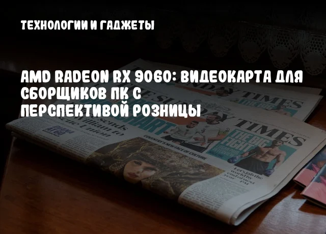 AMD Radeon RX 9060: видеокарта для сборщиков ПК с перспективой розницы AMD Radeon RX 9060: видеокарта для сборщиков ПК с перспективой розницы