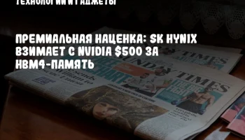 Премиальная наценка: SK hynix взимает с NVIDIA $500 за HBM4-память