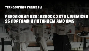 Революция USB: ASRock X870 LiveMixer с 25 портами и питанием AMD AM5