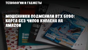 Мошенники подменили RTX 5090: карта без чипов куплена на Amazon