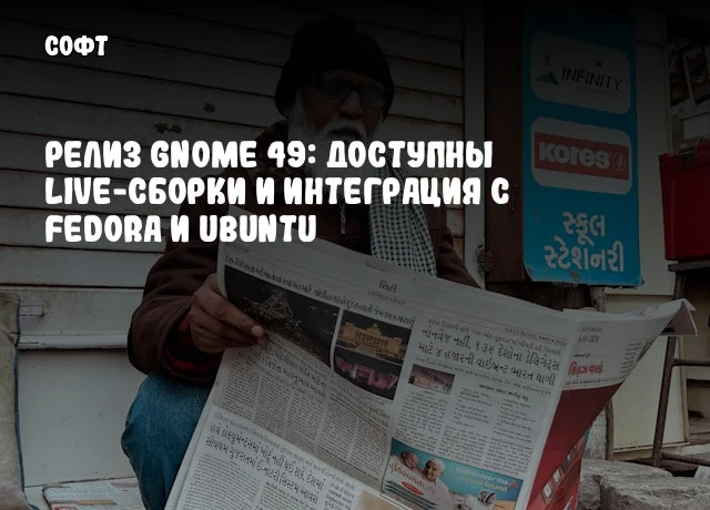 Релиз GNOME 49: Доступны Live-сборки и интеграция с Fedora и Ubuntu