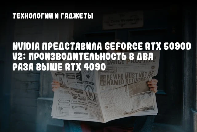 NVIDIA представила GeForce RTX 5090D v2: производительность в два раза выше RTX 4090 NVIDIA представила GeForce RTX 5090D v2: производительность в два раза выше RTX 4090