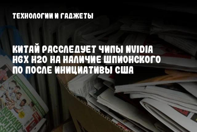 Китай расследует чипы NVIDIA HGX H20 на наличие шпионского ПО после инициативы США Китай расследует чипы NVIDIA HGX H20 на наличие шпионского ПО после инициативы США