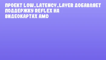 Проект low_latency_layer добавляет поддержку Reflex на видеокартах AMD Проект low_latency_layer добавляет поддержку Reflex на видеокартах AMD