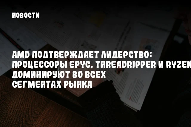 AMD подтверждает лидерство: процессоры EPYC, Threadripper и Ryzen доминируют во всех сегментах рынка AMD подтверждает лидерство: процессоры EPYC, Threadripper и Ryzen доминируют во всех сегментах рынка