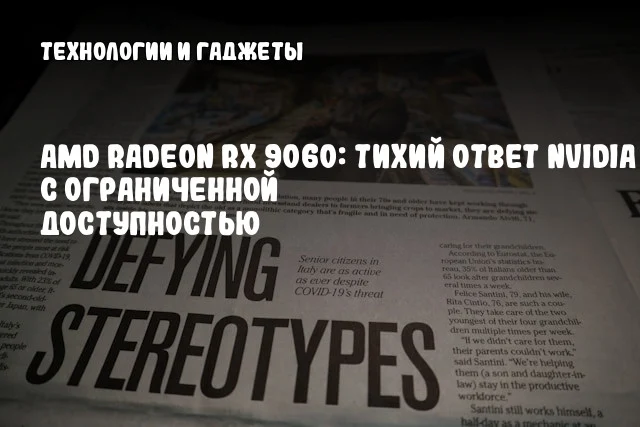 AMD Radeon RX 9060: тихий ответ NVIDIA с ограниченной доступностью AMD Radeon RX 9060: тихий ответ NVIDIA с ограниченной доступностью