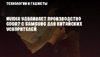 NVIDIA удваивает производство GDDR7 с Samsung для китайских ускорителей