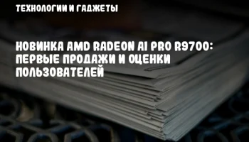 Новинка AMD Radeon AI PRO R9700: первые продажи и оценки пользователей
