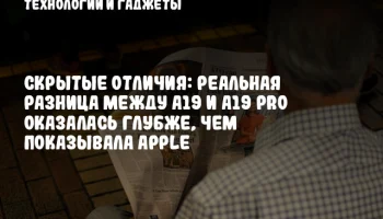 Скрытые отличия: Реальная разница между A19 и A19 Pro оказалась глубже, чем показывала Apple