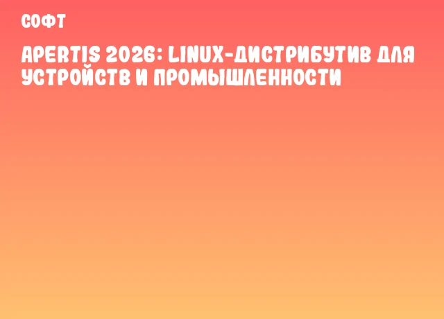 Apertis 2026: Linux-дистрибутив для устройств и промышленности