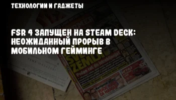 FSR 4 запущен на Steam Deck: неожиданный прорыв в мобильном гейминге