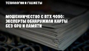 Мошенничество с RTX 4090: Эксперты обнаружили карты без GPU и памяти