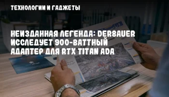 Неизданная легенда: der8auer исследует 900-ваттный адаптер для RTX TITAN Ada