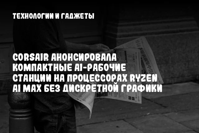 CORSAIR анонсировала компактные AI-рабочие станции на процессорах Ryzen AI MAX без дискретной график CORSAIR анонсировала компактные AI-рабочие станции на процессорах Ryzen AI MAX без дискретной график