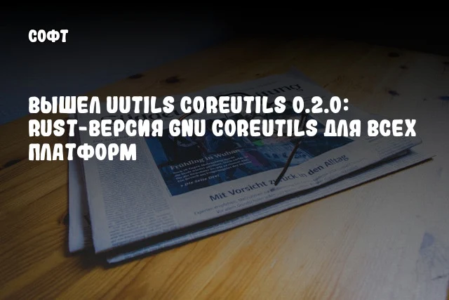 Вышел uutils coreutils 0.2.0: Rust-версия GNU Coreutils для всех платформ Вышел uutils coreutils 0.2.0: Rust-версия GNU Coreutils для всех платформ