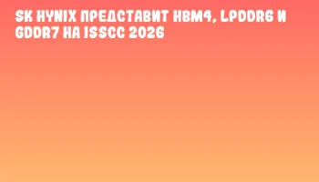 SK hynix представит HBM4, LPDDR6 и GDDR7 на ISSCC 2026