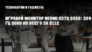 Игровой монитор Redmi G27Q 2026: 200 Гц Quad HD всего за $112