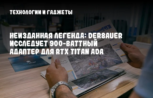 Неизданная легенда: der8auer исследует 900-ваттный адаптер для RTX TITAN Ada Неизданная легенда: der8auer исследует 900-ваттный адаптер для RTX TITAN Ada