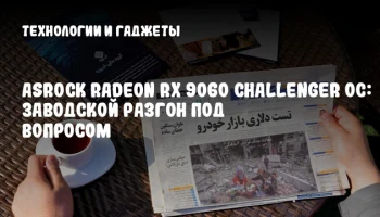 ASRock Radeon RX 9060 Challenger OC: заводской разгон под вопросом