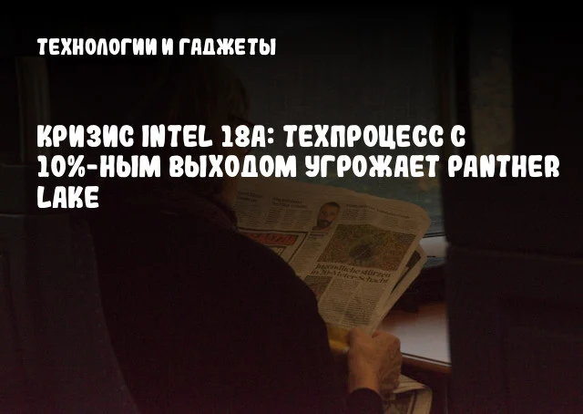 Кризис Intel 18A: Техпроцесс с 10%-ным выходом угрожает Panther Lake Кризис Intel 18A: Техпроцесс с 10%-ным выходом угрожает Panther Lake