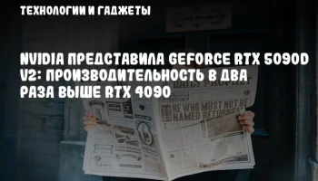 NVIDIA представила GeForce RTX 5090D v2: производительность в два раза выше RTX 4090