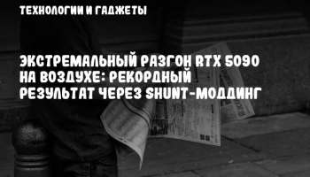 Экстремальный разгон RTX 5090 на воздухе: рекордный результат через shunt-моддинг
