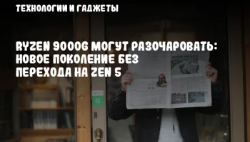 Ryzen 9000G могут разочаровать: новое поколение без перехода на Zen 5