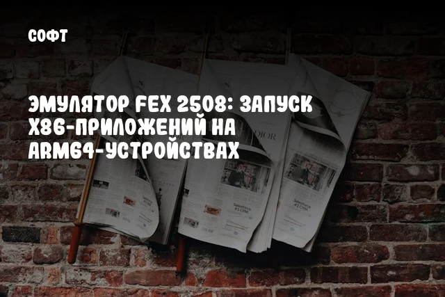 Эмулятор FEX 2508: Запуск x86-приложений на ARM64-устройствах Эмулятор FEX 2508: Запуск x86-приложений на ARM64-устройствах