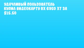 Удачливый пользователь купил видеокарту RX 6950 XT за $15.50