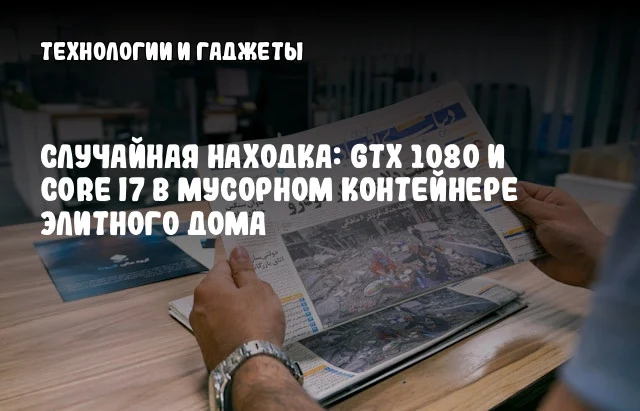 Случайная находка: GTX 1080 и Core i7 в мусорном контейнере элитного дома Случайная находка: GTX 1080 и Core i7 в мусорном контейнере элитного дома