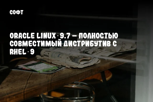 Oracle Linux 9.7 – полностью совместимый дистрибутив с RHEL 9