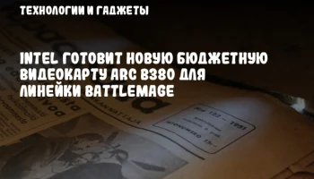 Intel готовит новую бюджетную видеокарту Arc B380 для линейки Battlemage