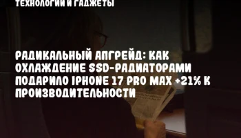 Радикальный апгрейд: как охлаждение SSD-радиаторами подарило iPhone 17 Pro Max +21% к производительности